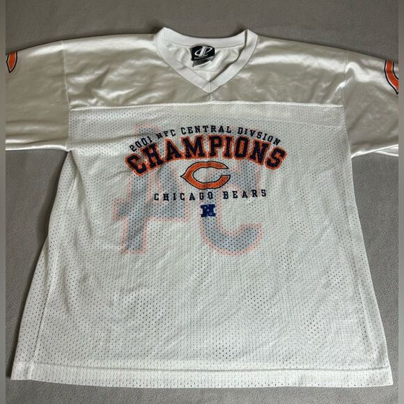 VTG 90s Chicago Bears Brian Urlacher Logo Athletic Mesh Football Jersey Large - Picture 1 of 15